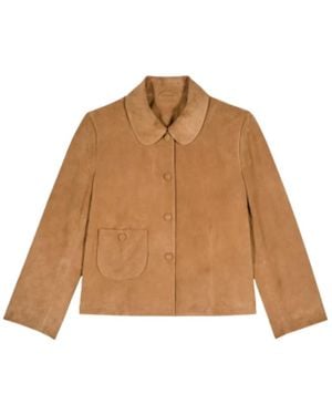 Ba&sh Structured Light Jacket - Braun