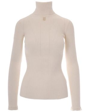 Elisabetta Franchi Turtlenecks - White