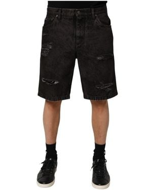 Dolce & Gabbana Denim Shorts - Black