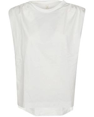 Petar Petrov Tops ,Wit ,Katoen Plain Mode T-Shirt