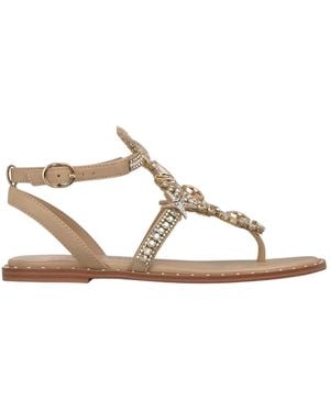 Alma En Pena. Flat Sandals - Metallic
