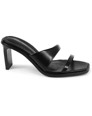 Calvin Klein Heeled Mules - Black