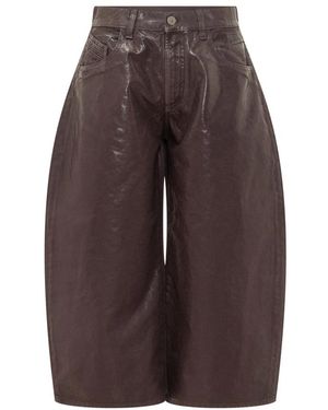 The Attico Cropped Jeans - Marrón
