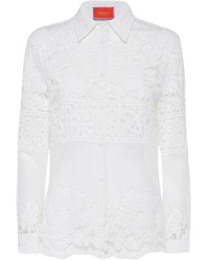 La DoubleJ Overhemden ,Wit ,Katoen Lace Boy Shirt