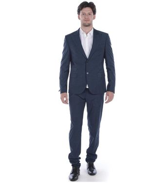 Daniele Alessandrini Single Breasted Suits - Blue