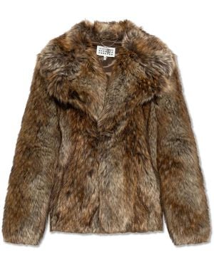 MM6 by Maison Margiela Faux Fur & Shearling Jackets - Brown