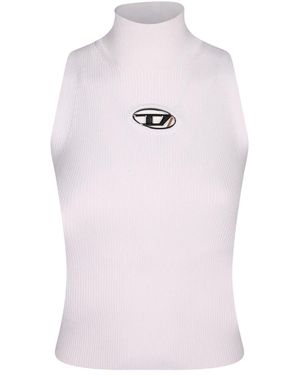 DIESEL Sleeveless Tops - Blanc