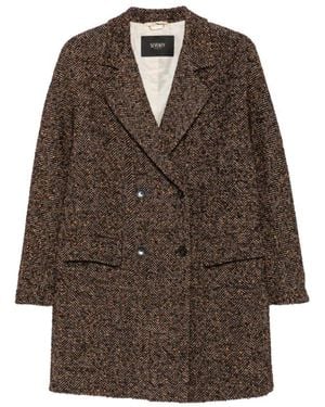 Seventy Jassen ,Veelkleurig ,Double-Breasted Coats - Bruin
