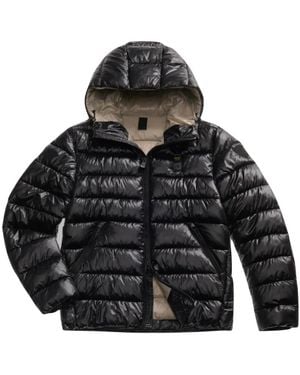 Blauer Jassen ,Zwart ,Leer Adams Puffer Jacket