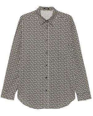 Balmain Casual Shirts - Grey