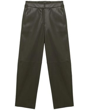 Alpha Studio Leather Trousers - Gris