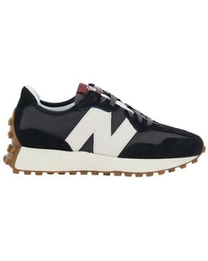 New Balance Schwarze Sneakers 327 Stylische Schuhe - Blau