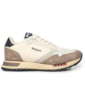 Blauer Sneakers - Blanco