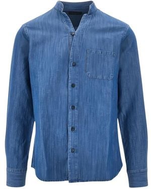 Sease Overhemden ,Blauw ,Denim Fish Tail Shirt