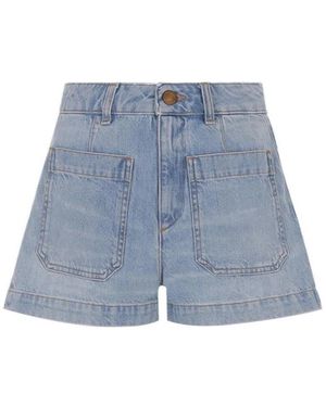 The Seafarer Janet Denim Shorts - Blau