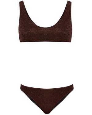 Oséree Badmode ,Bruin ,Tweed Lumiere Sporty Set