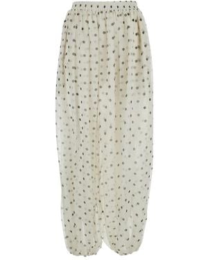MSGM Pois Pants - Naturel