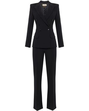 Elisabetta Franchi Double Breasted Suits - Black