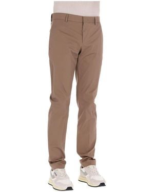 PT Torino Slim-Fit Trousers - Brown