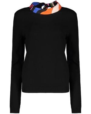PUCCI Round-Neck Knitwear - Black