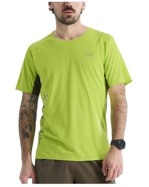 Arc'teryx Norvan Downword Logo T-Shirt - Groen