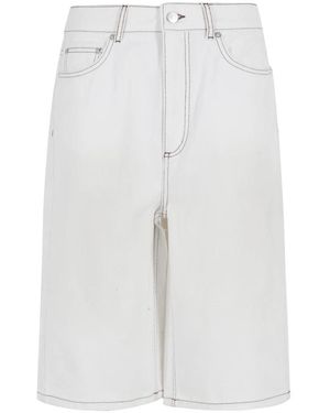 Birgitte Herskind Korte Broeken ,Wit ,Denim Emily Denim Shorts