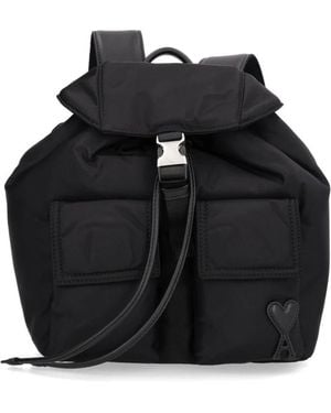 Ami Paris Backpacks - Negro