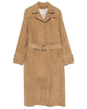 Golden Goose Belted Coats - Neutro