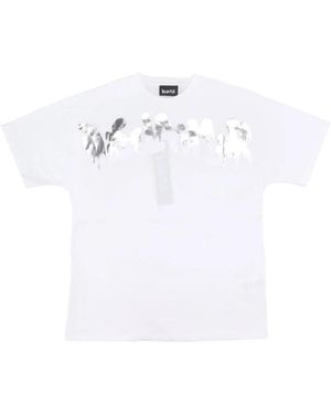 DISCLAIMER Wit Logo Tee Zacht Katoenen T-Shirt