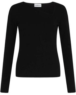 Marella Long Sleeve T-Shirts - Black