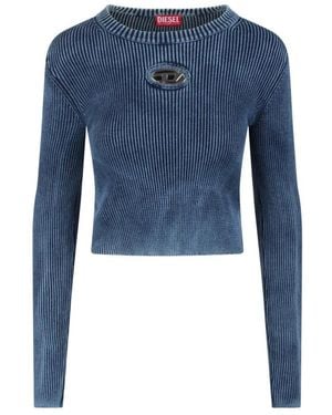 DIESEL Long Sleeve Tops - Blue