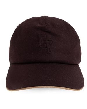 Eleventy Woll-Baseballkappe - Braun