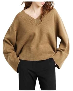 Rrd V-Neck Knitwear - Marrone