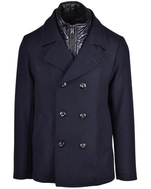 Officina 36 Double-Breasted Coats - Azul