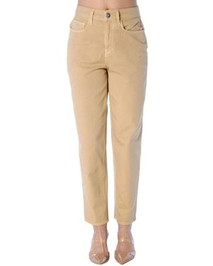 Shaft Broeken ,Katoen Jeans Carrot - Naturel