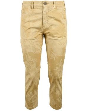 40weft Pantalones De Algodón Y Elastano, Mujer, Talla - Amarillo
