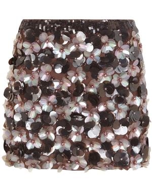 P.A.R.O.S.H. Short Skirts - Brown