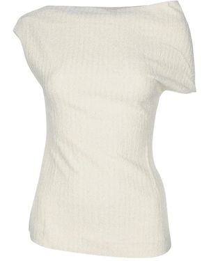 TOTEME Tops ,Wit ,Katoen One-Shoulder Top