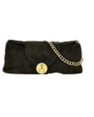 Versace Vivian Suede Clutch - Zwart