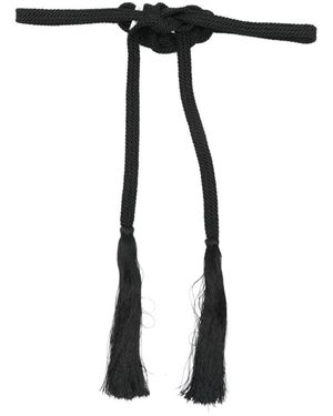 Forte Forte Gevlochten Touw Riem - Zwart