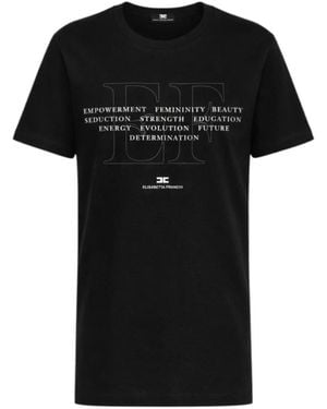 Elisabetta Franchi T-Shirts - Black