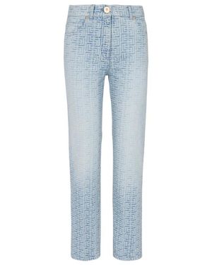 Balmain Straight Jeans - Azul