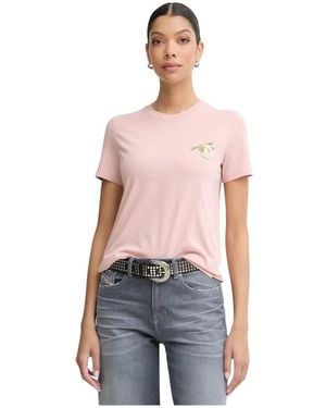DIESEL Tops ,Roze ,Katoen T-Reg-S1 T-Shirt - Rood