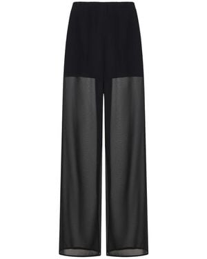 THE NINA STUDIO Wide Trousers - Negro