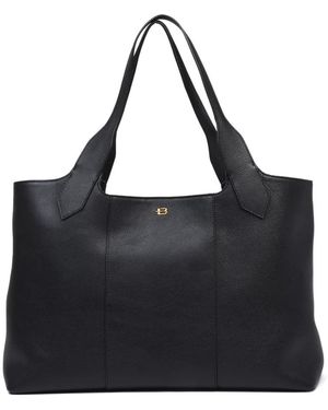 Baldinini Tumbled Leather Tote Bag - Zwart