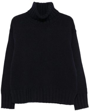 Jucca Wollrollkragenpullover - Schwarz