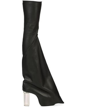 Rick Owens Taco Kiss Lederstiefel - Schwarz