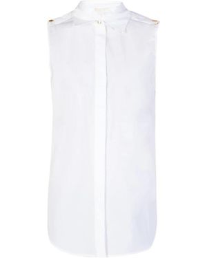 Michael Kors Tops ,Wit ,Katoen Mouwloze Top