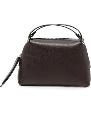 Gianni Chiarini Tassen ,Bruin ,Leer Alifa Grained Leather Mini Tote Bag - Zwart