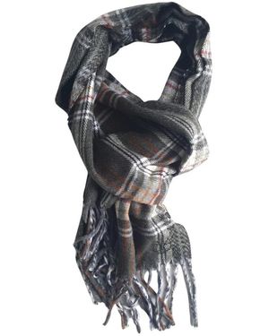 Timberland Accessoires ,Groen ,Quadri Check Acrilico Sjaal - Zwart